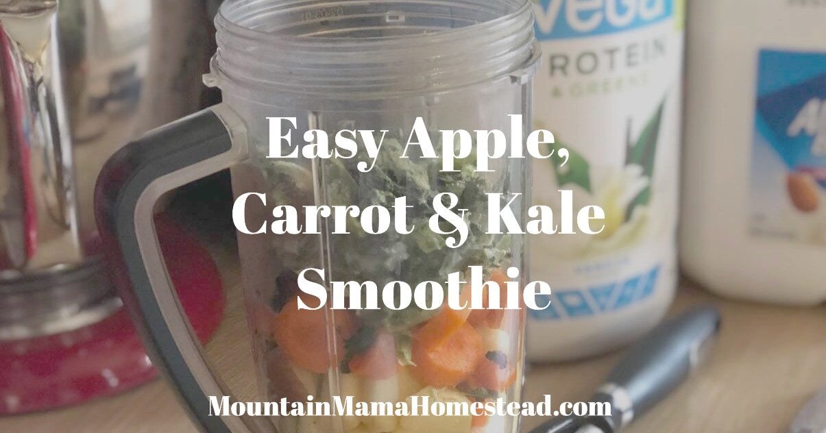 Easy Apple, Carrot & Kale Smoothie