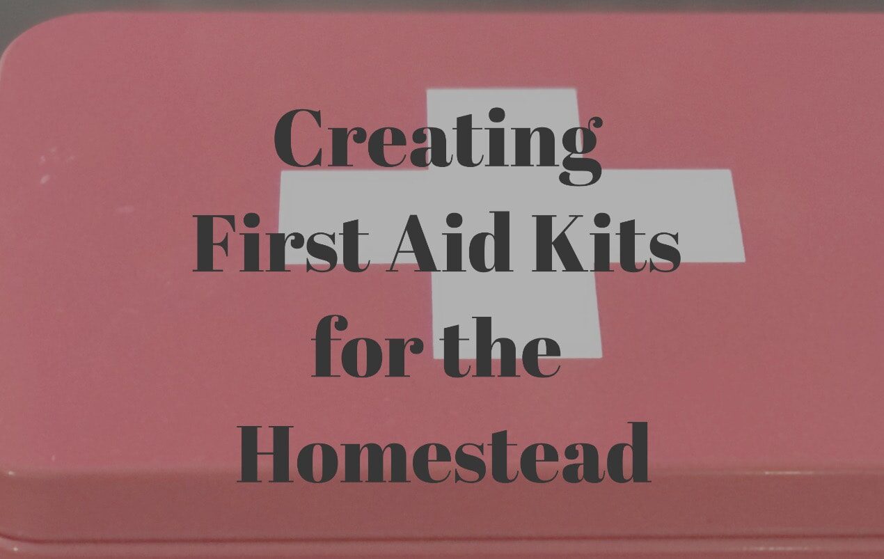 Creating First Aid Kits for the Homestead