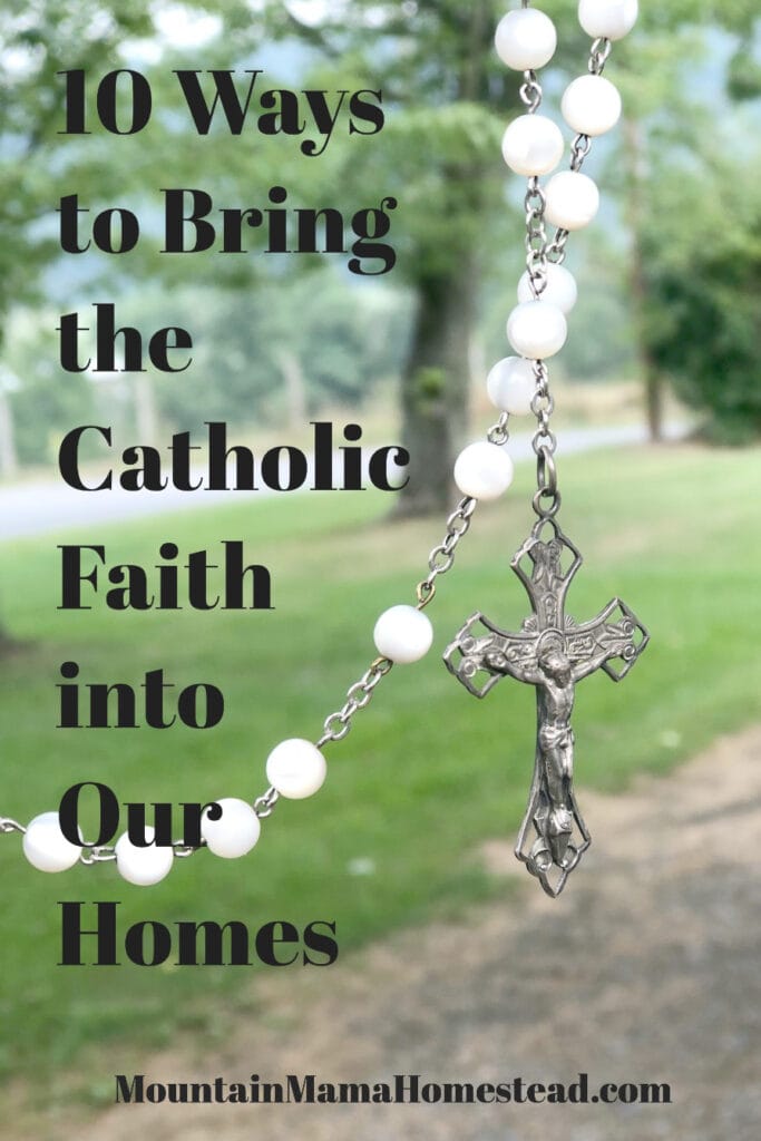 rosary beads in a country background