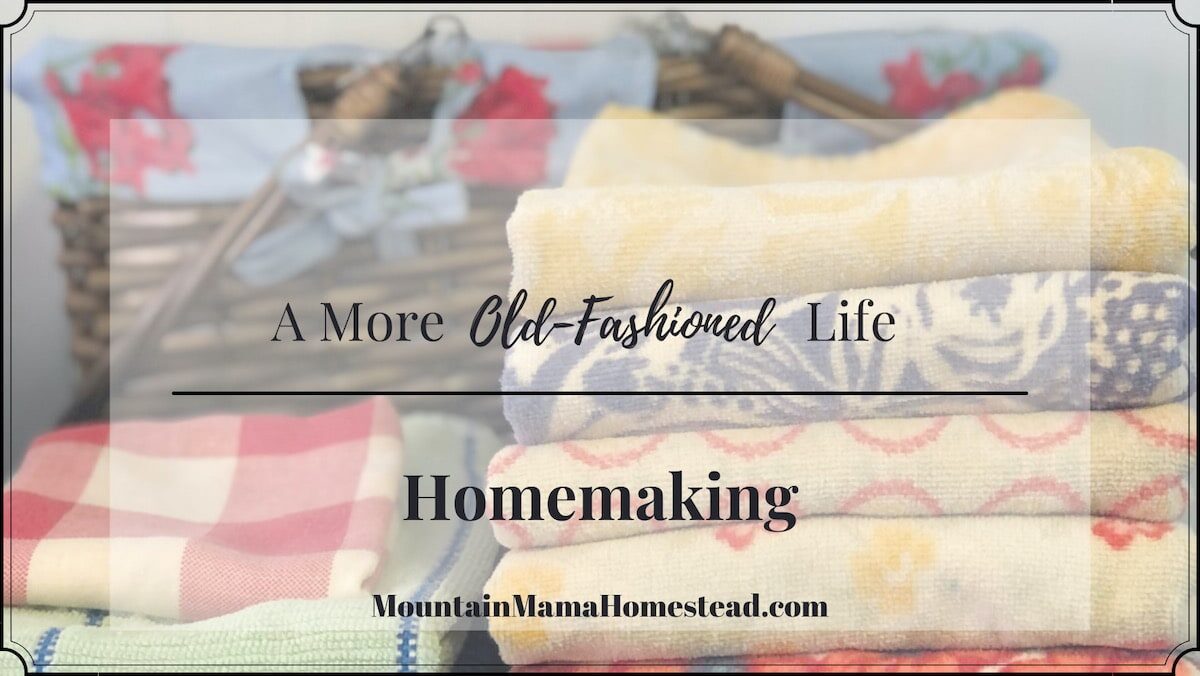 A More Old-Fashioned Life: Homemaking