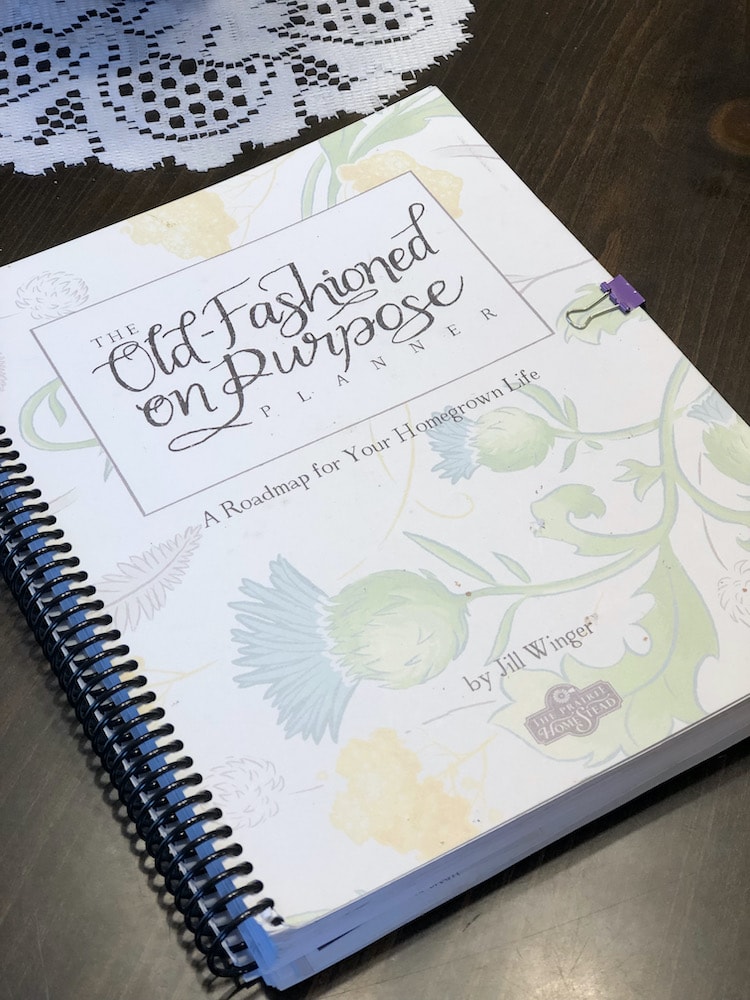 old-fashioned on purpose planner