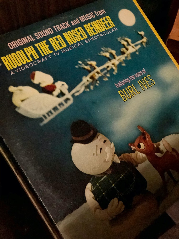 Rudolf the red nosed reindeer vinyl record soundtrack