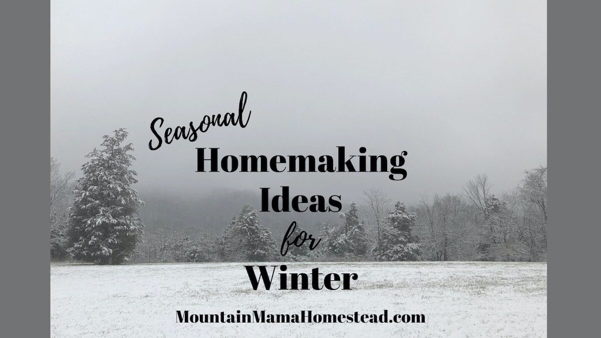 Seasonal Homemaking Ideas for Winter