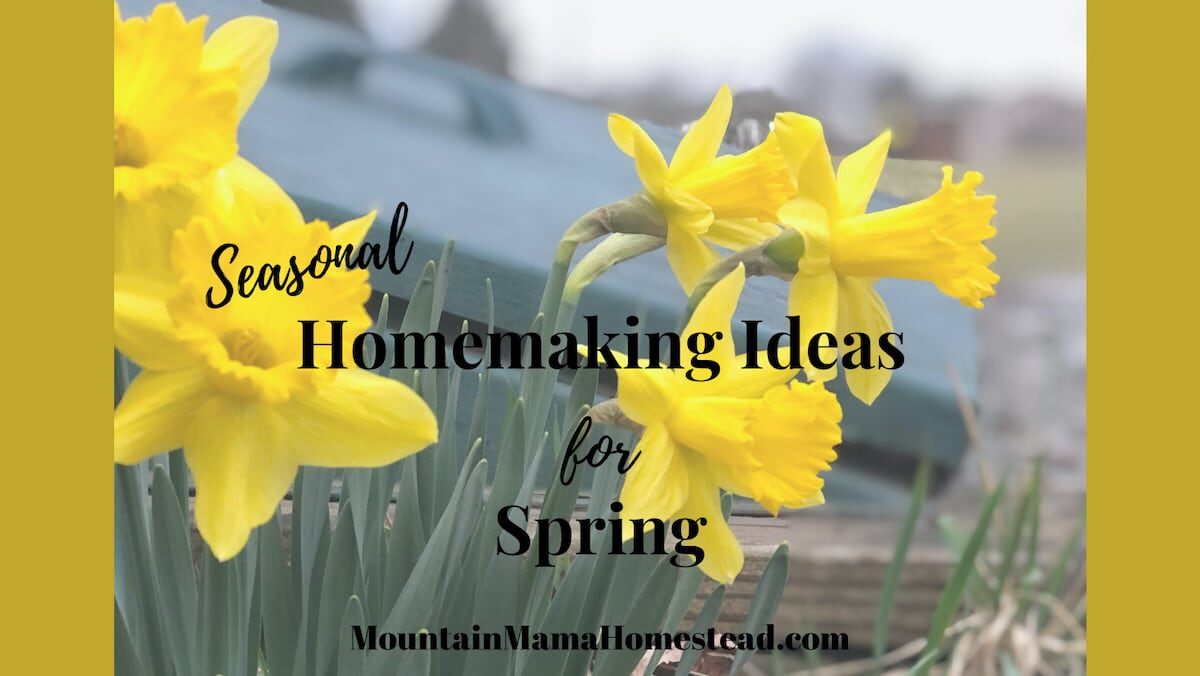 Seasonal Homemaking Ideas for Spring